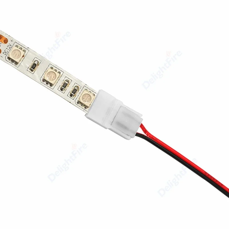 2/3/4pin Led Strip Connector Soldeerloos Strip Licht Naar Koperen Elektrische Connector Voor 5835 Rgb Ws2812b Strip Naar Draadaansluitingen