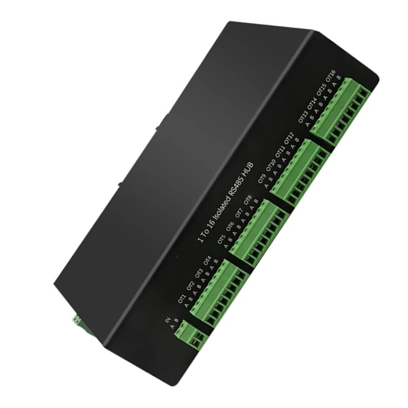 Hub a 16 Rs485 Divisor Docking Station Grau Industrial Uipticamente Isolado Cubo Forma Dupla Conmmonoation 16-porta 485