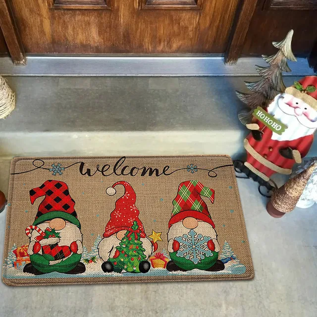 Christmas Door Mat Outdoor Welcome Mat for Front Door, Merry Christmas  Doormat Non-Slip PVC Mat, 24x16 inches Winter Doormat - AliExpress