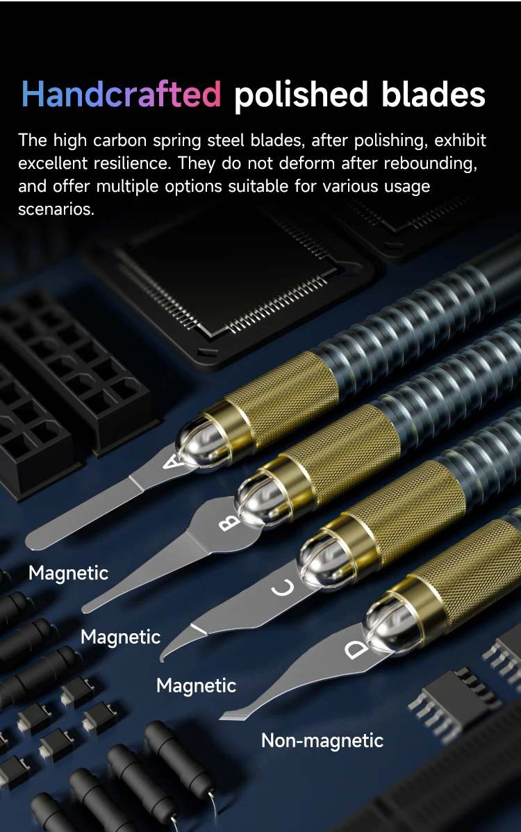 Xzz Pisau Penghapus Lem D004 Pisau Tajam Untuk Teleepon Ic Scheda Madre Pisau Penghilang Lem Chip Bongkar Pasang Scheda Madre Perba