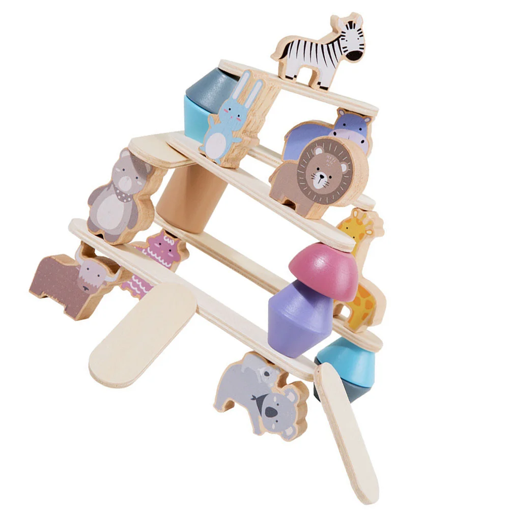

Cartoon Animal Shaped Stacking Toys Wooden Stacking Toys Educational Toys