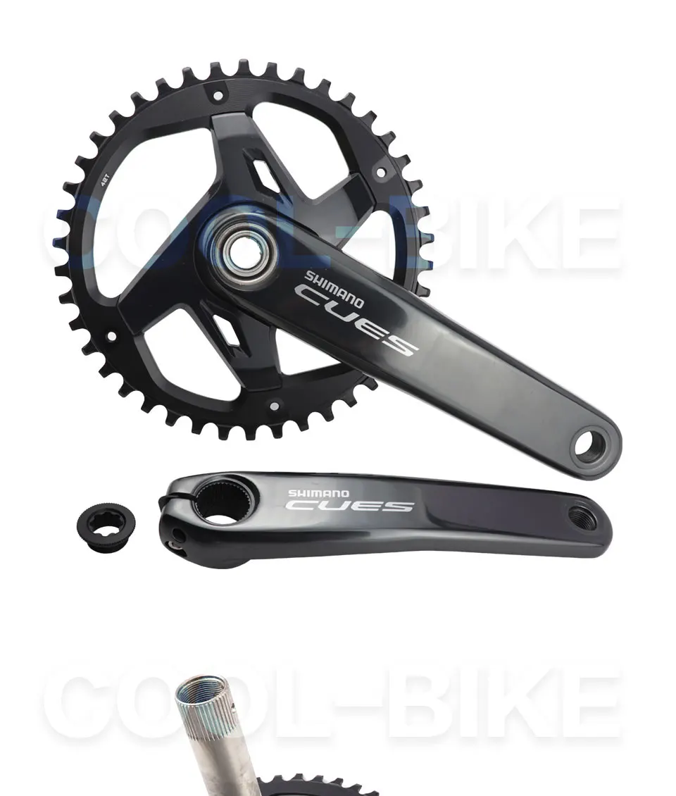 Description Picture 6 of itemSHIMANO CUES U6000 U8000 CRANKSET FC-U6000 9/10/11Speed Crankset for MTB Bike 170MM/175mm Crank 30T/32T/40T/42T Chainring