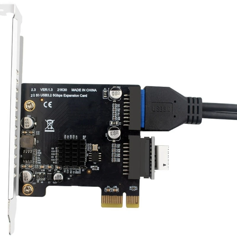 여러 시스템을 위한 5Gbps 속도 플러그 앤 플레이 설치 기능을 갖춘 USB3.0 PCIExpress 어댑터 카드