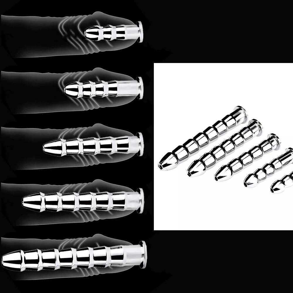 Metal Sounding Urethral Catheter Dilator Horse Eye Stimulation Adult Sex Toys for Men Steel Penis Plug Male Masturbator