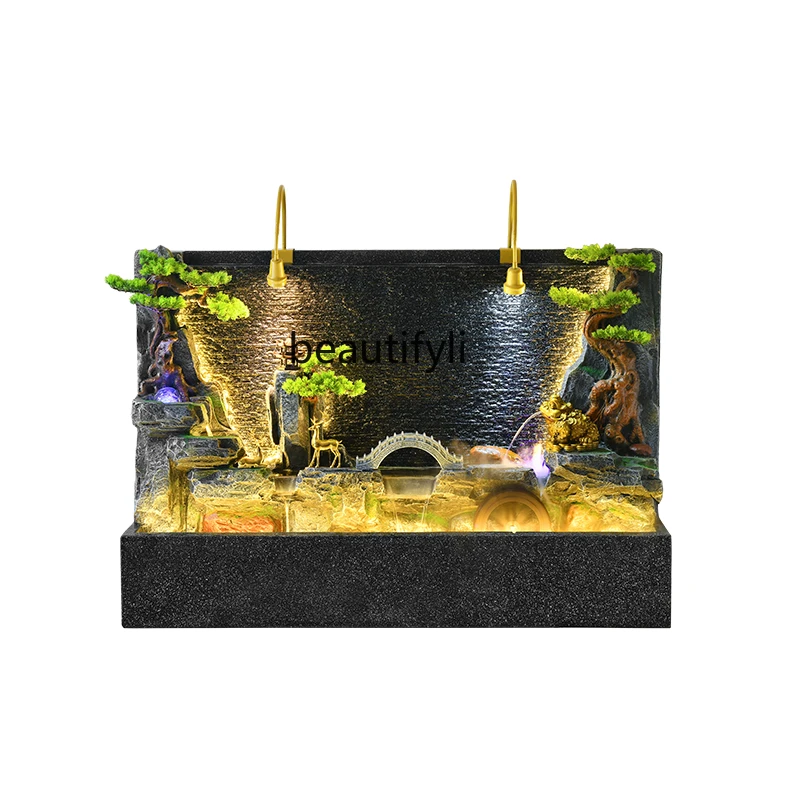 

Garden Rockery Water Landscape Fountain Floor Flowing Water Ornaments Living Room Interior Landscape