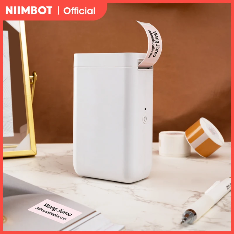 ? ? NiiMbot D101 미니 열전사 라벨 프린터 홈 오피스 연구용 휴대용 무잉크 포켓 라벨 메이커 D11 D110 업그레이드..