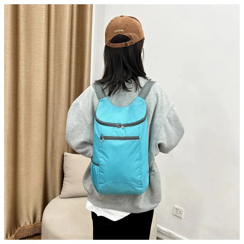 Men's and Women's Outdoor Sports Waterproof Foldable Backpack Large Capacity Portable Camping and Hiking Day Bag