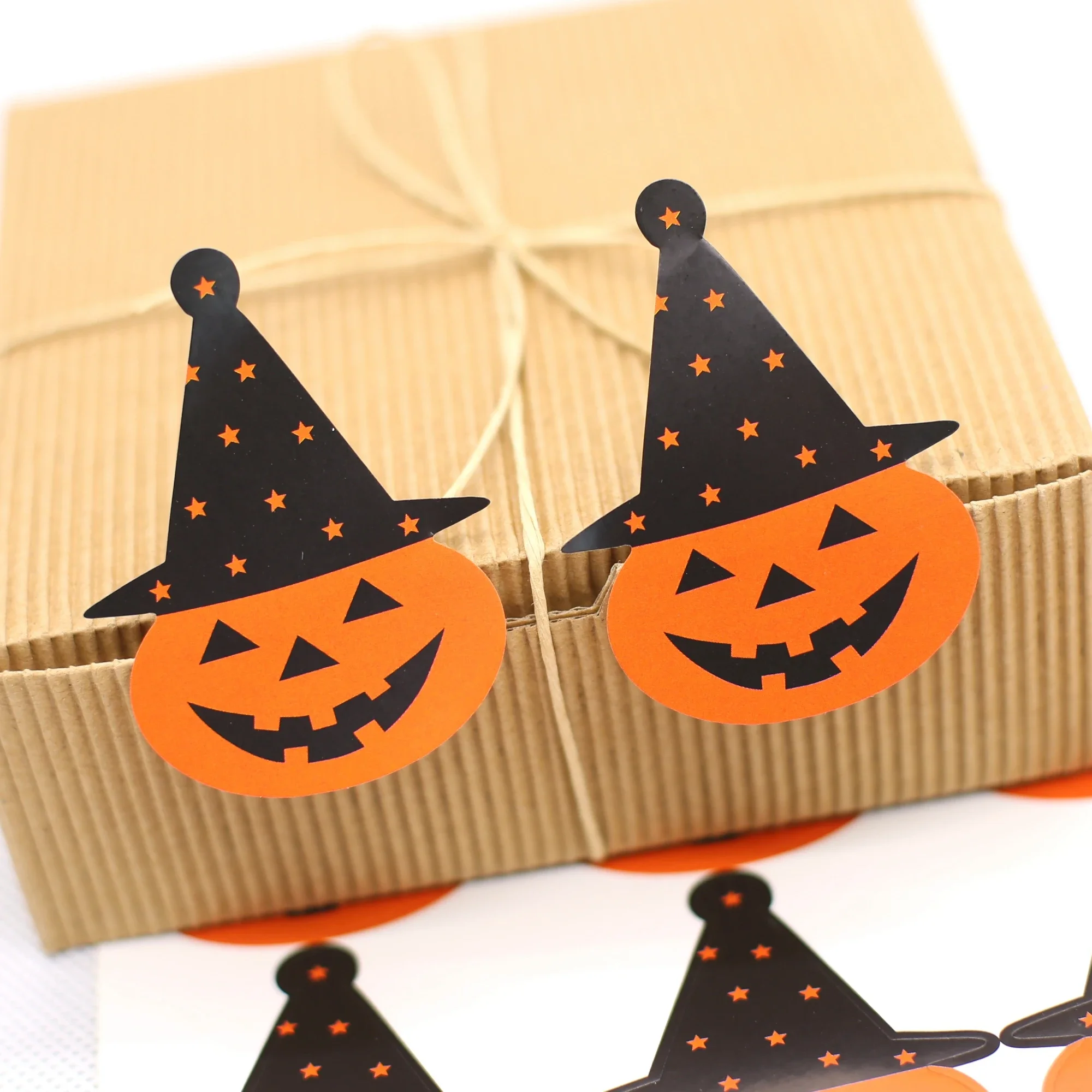 

Halloween labels,Pumpkin Man sticker,candy wrapping stickers,Halloween party gift labels 60pcs/lot
