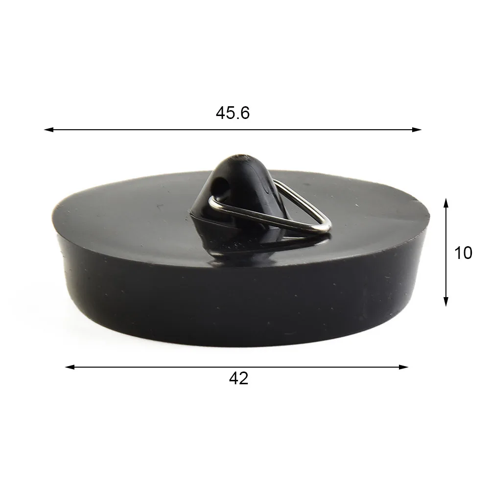 

Fittings Drain Stopper Home Furnishings Bathroom Bathtub Replacement Rubber With A Hanging Ring Brand New Durable