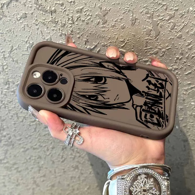 DEATH NOTE L·Lawliet Eyes Ladder Silicone Phone Case Cover