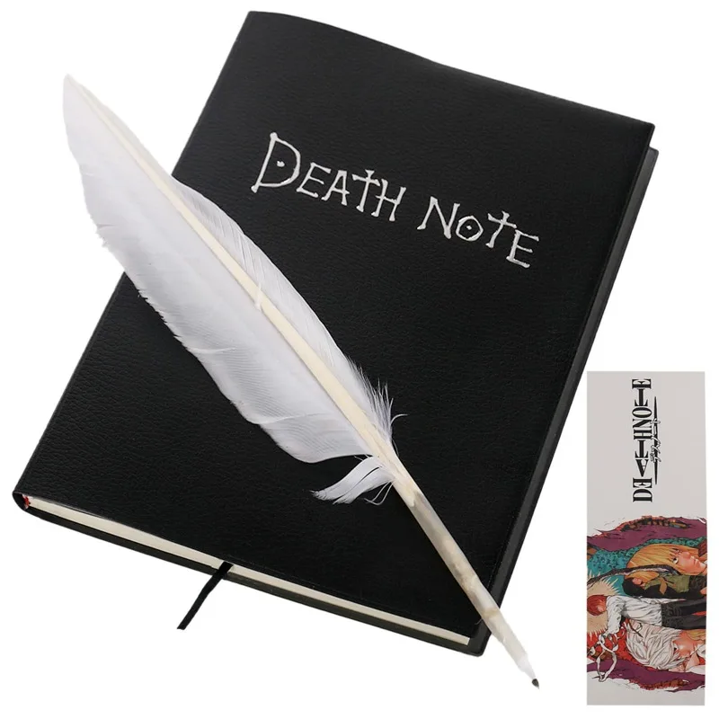 Death Note Notebook with Feather Pen,Fashion Anime Theme Death
