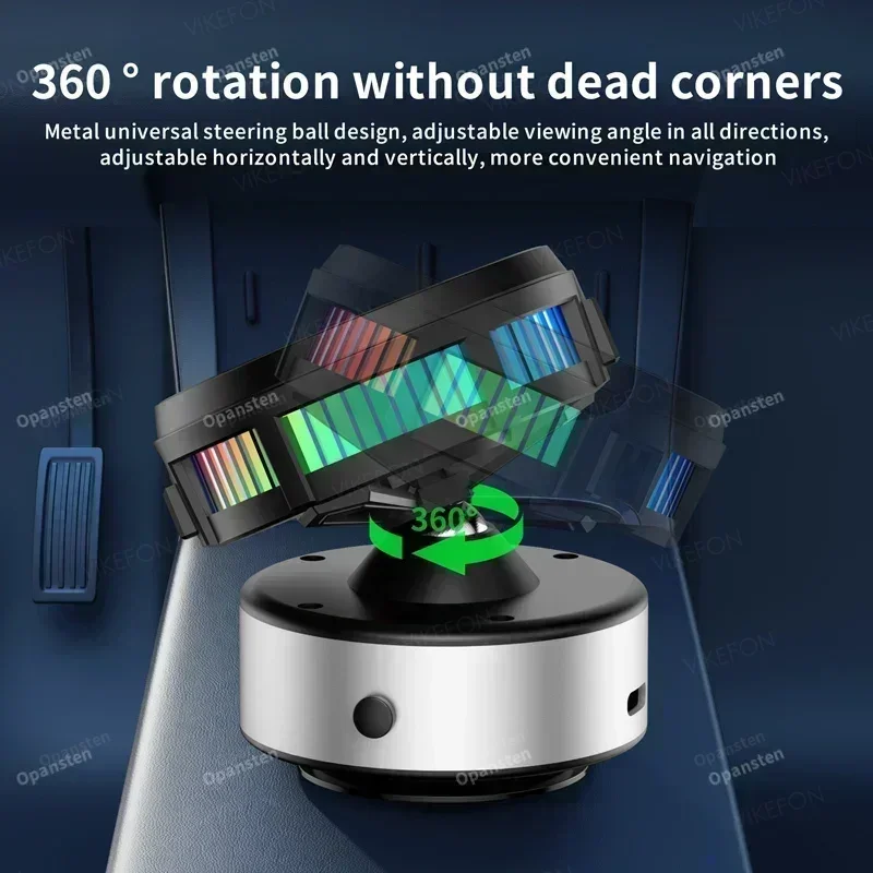 2025 New 360° ICE Cooling Car Magnetic Vacuum Dashboard Mount Wireless Charger Phone Holder For Tesla Car Magsafe iPhone 12-16