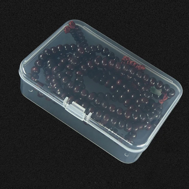 

5PCS Mini Storage Box Transparent Square Plastic Box Earrings Jewelry Packaging Storage Small Square Box Jewelry Organizer