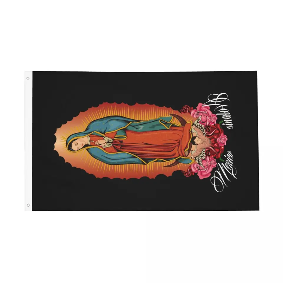 Bandiera Singola Della Vergine Maria, Nostra Signora Di Guadalupe, 3x5 - Foto 12