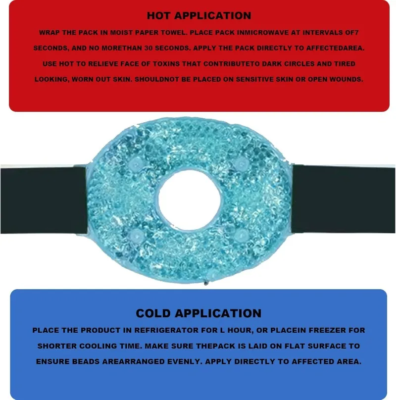 Reusable Ice Pack Hot Cold Gel Ice Treat Wrap Knee Wrap for Ankles Shoulders Head Injuries Sports Recovery Therapy Use