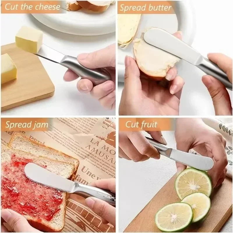 10/1PC Stainless Steel Butter Cutter Knife Multipurpose Cheese Knife Bread Jam Cream Chocolate Spreaders Tools Kitchen Gadgets