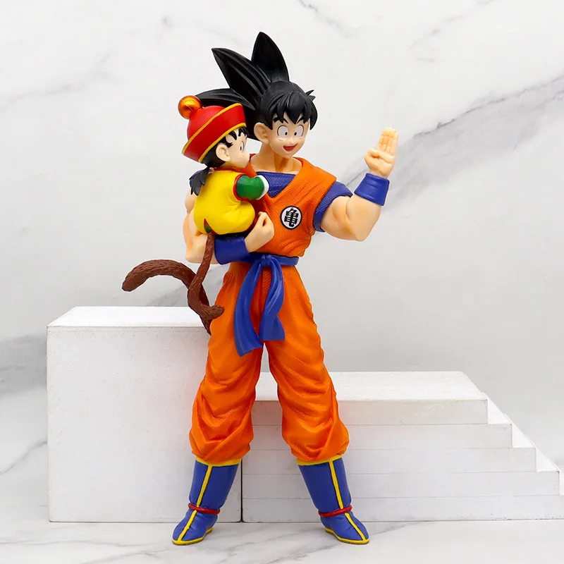 Dragon Ball PVC Action Figure, Goku Gohan, Filho Gohan, Pai Segurando Seu  Filho, Anime Estátua Periférica, Toy Presente