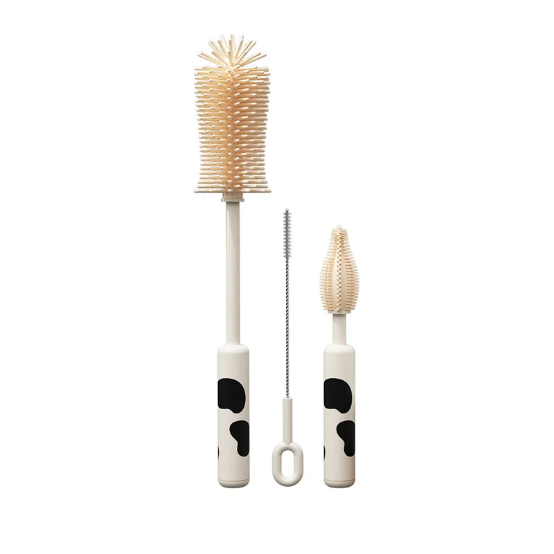 Silicone Baby Bottle Brush Portable Bottle Brush Set Baby Cleaning Brush with Drying Rack Cleaning Brush Bottle Cleaning Brush Bottle Brush Cleaning Brush Set