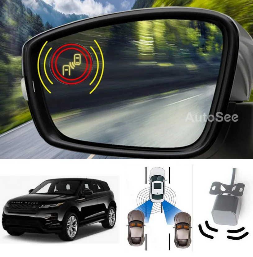 

for Land Rover Range Rover Evoque Mirror light Lane departure warning assist 77Ghz sensor BSM blind spot monitoring indicator