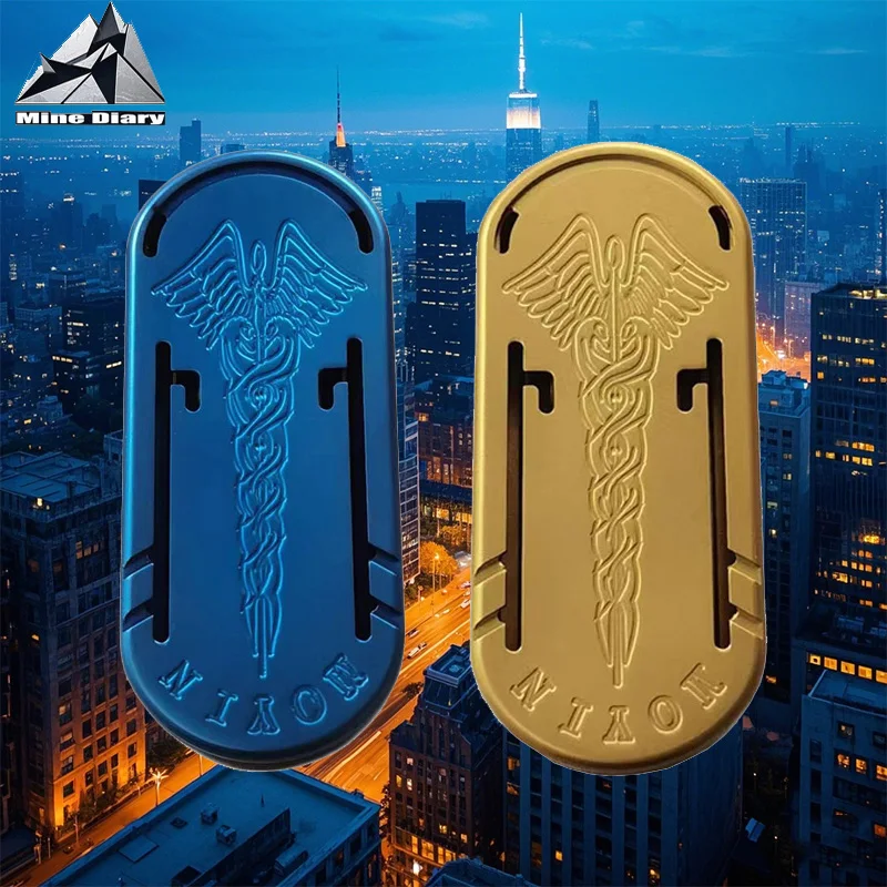 猫神 EDC クリスタルチタン磁気音叉フィジェットスライダー 金属