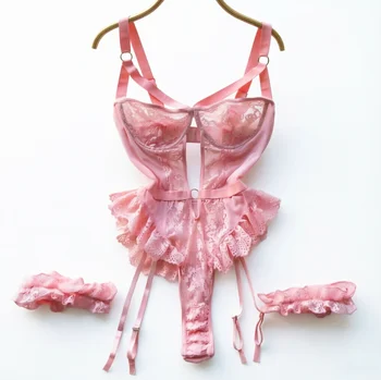 Sous-vĂȘtements Ă©rotiques ensembles de soutiens-gorge pour femmes dentelle jarretiĂšre Lingerie intimes 2025 soutien-gorge Ă armatures et culotte tongs dames ensemble de sous-vĂȘtements