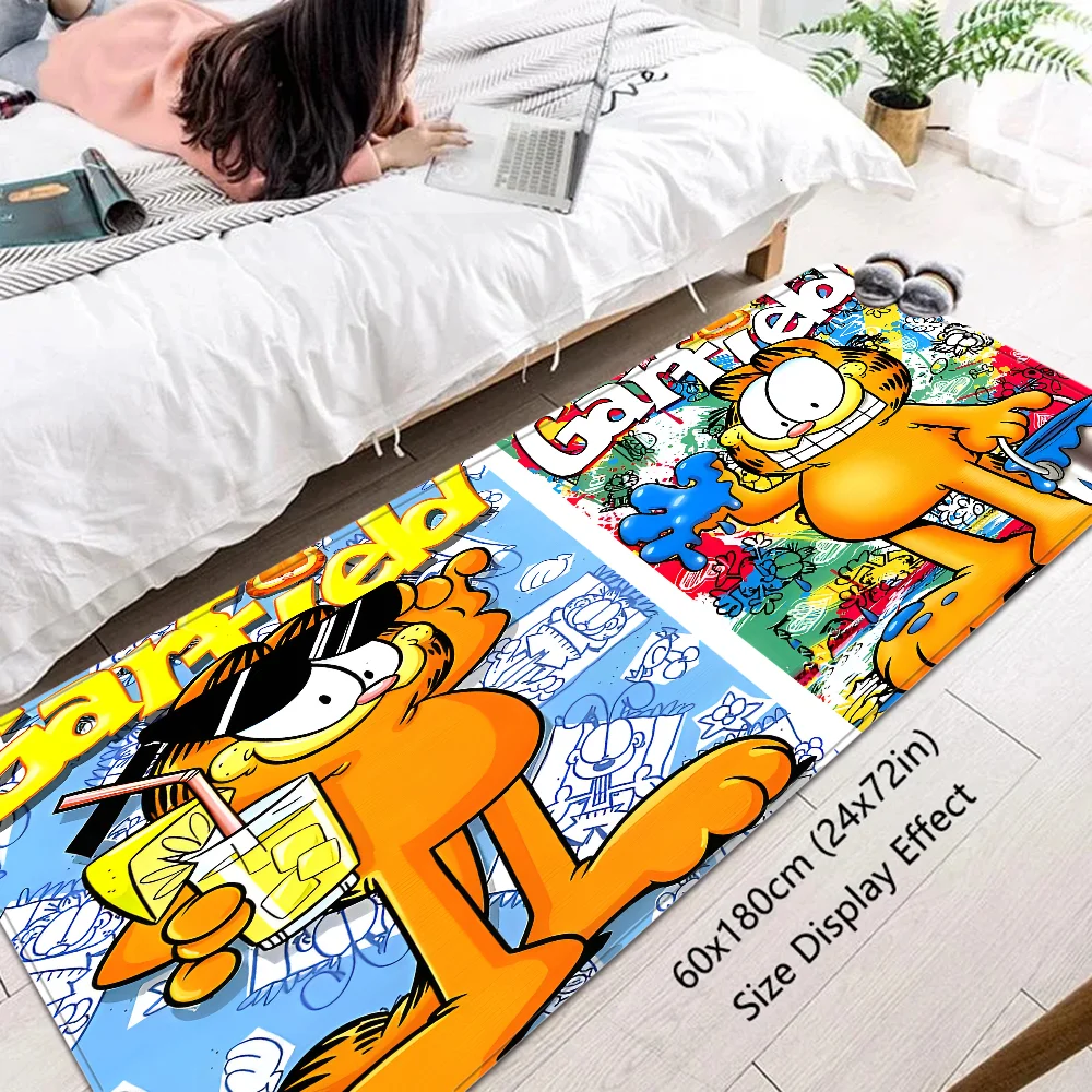 Classic 80s Garfields Bathroom Mat Non-Slip Laundry Room Mat Laundry Decor Balcony Child Living Room Toilet Rug 4