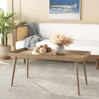Safavieh Home Nonie Modern Chocolate Tray Top Coffee Table 2