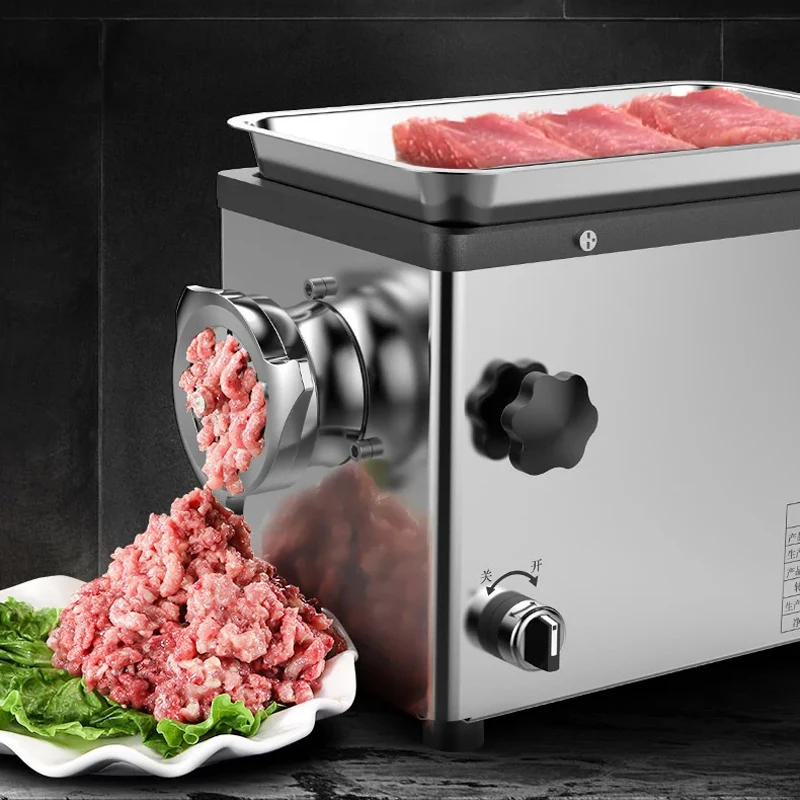 1100W Meat Grinder Large Commercial Multifunction Minced Meat and Bones Stainless Steel Minced Vegetables and Stuffing Chopper 2