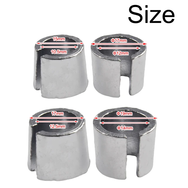 8 Pezzi Adattatori Terminali Batteria Auto - Manicotti In Piombo Per Convertitore Poli Batteria, Compatibili Con Auto, Barche E Veicoli