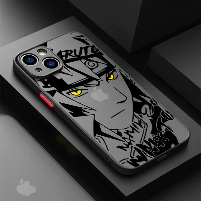 thumbnail image 1 of Anime Cool-N-Narutos Phone Case for Apple iPhone 13 14 Plus 15 Pro Max 11 Pro 12 Mini XR 8 SE 7 6S XS MAX Matte Shockproof Cover, 1 of 5