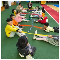 Outdoor Kids Tug-of-war Rope Game Teamwork Activity Props for Physical Intelligence Hopscotch Sensory Teaching Aid Toy