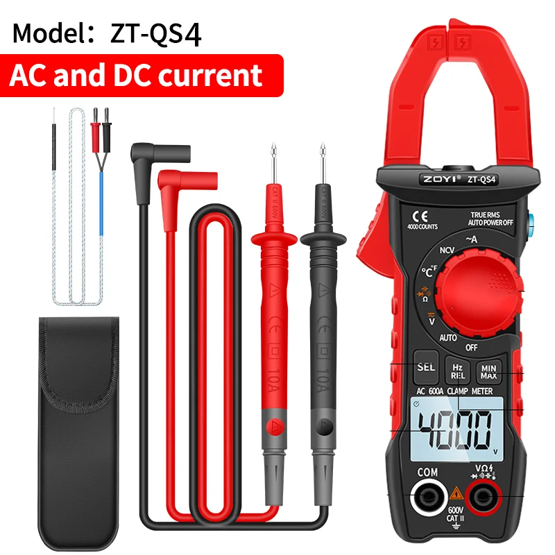 Currentplier Rms ZOYI Digital Clamp Meter ZT-QS4, 600A current True RMS smart plier ...