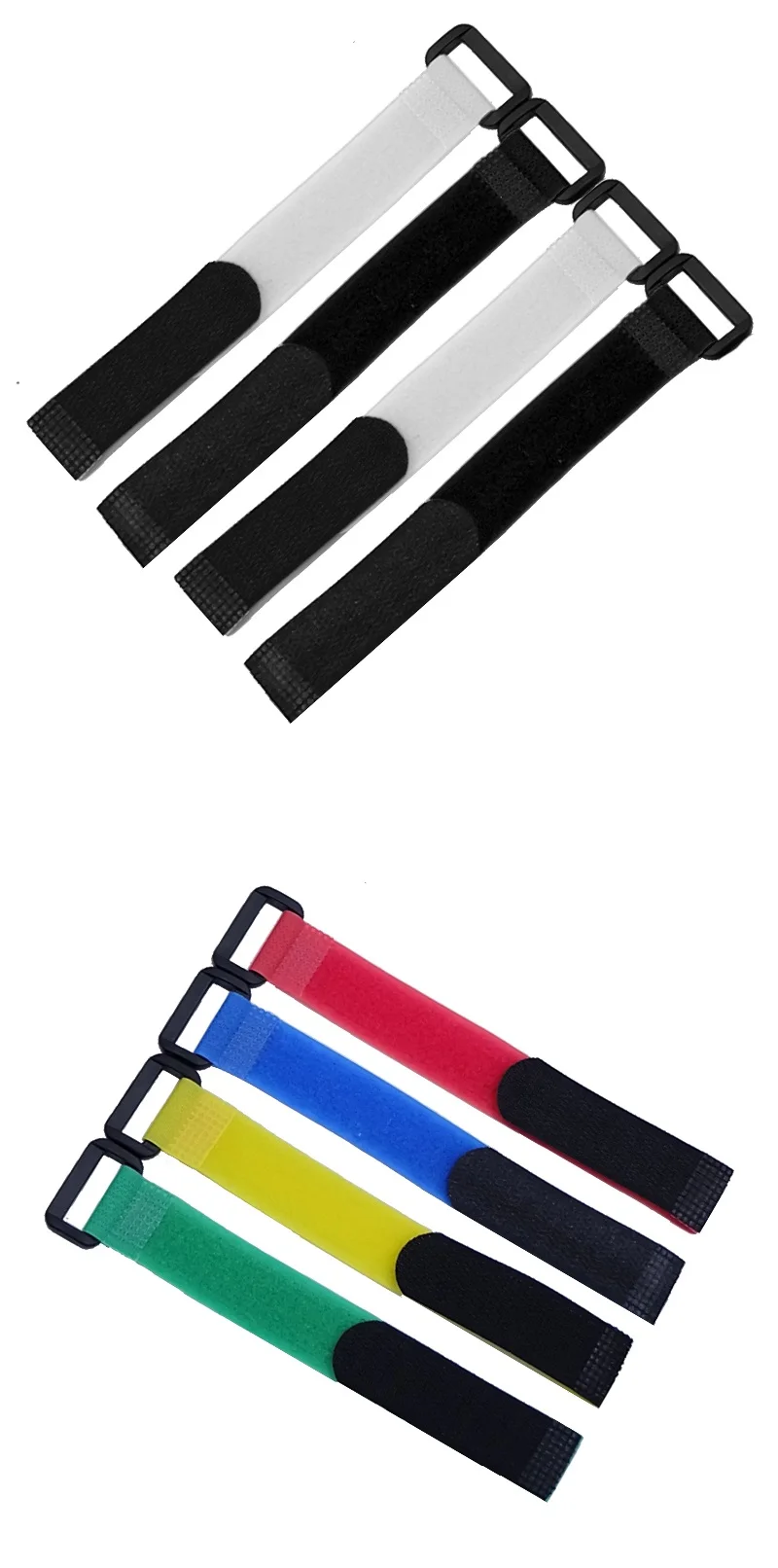 Description Picture 5 of item10pcs Cable Ties Adhesive Hook Loop Bundle Fastener Reusable Nylon Strap Reverse Buckle Organizer Self Clip Holder Wire Tie