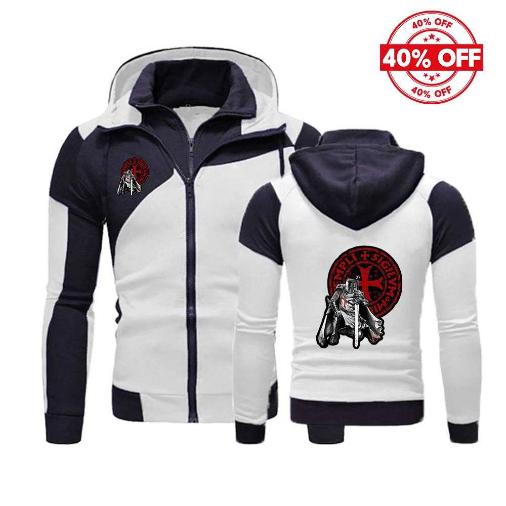 Mens Slim Punk Hooded Coat Autumn Zipper Jacket
