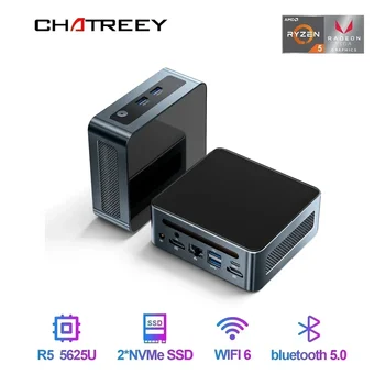 Chatreey AN2P AN2C Mini PC AMD Ryzen 5 5625U 3550H Gaming Desktop Computer M.2 NVME SSD 2xDDR4 Slot WIFI6