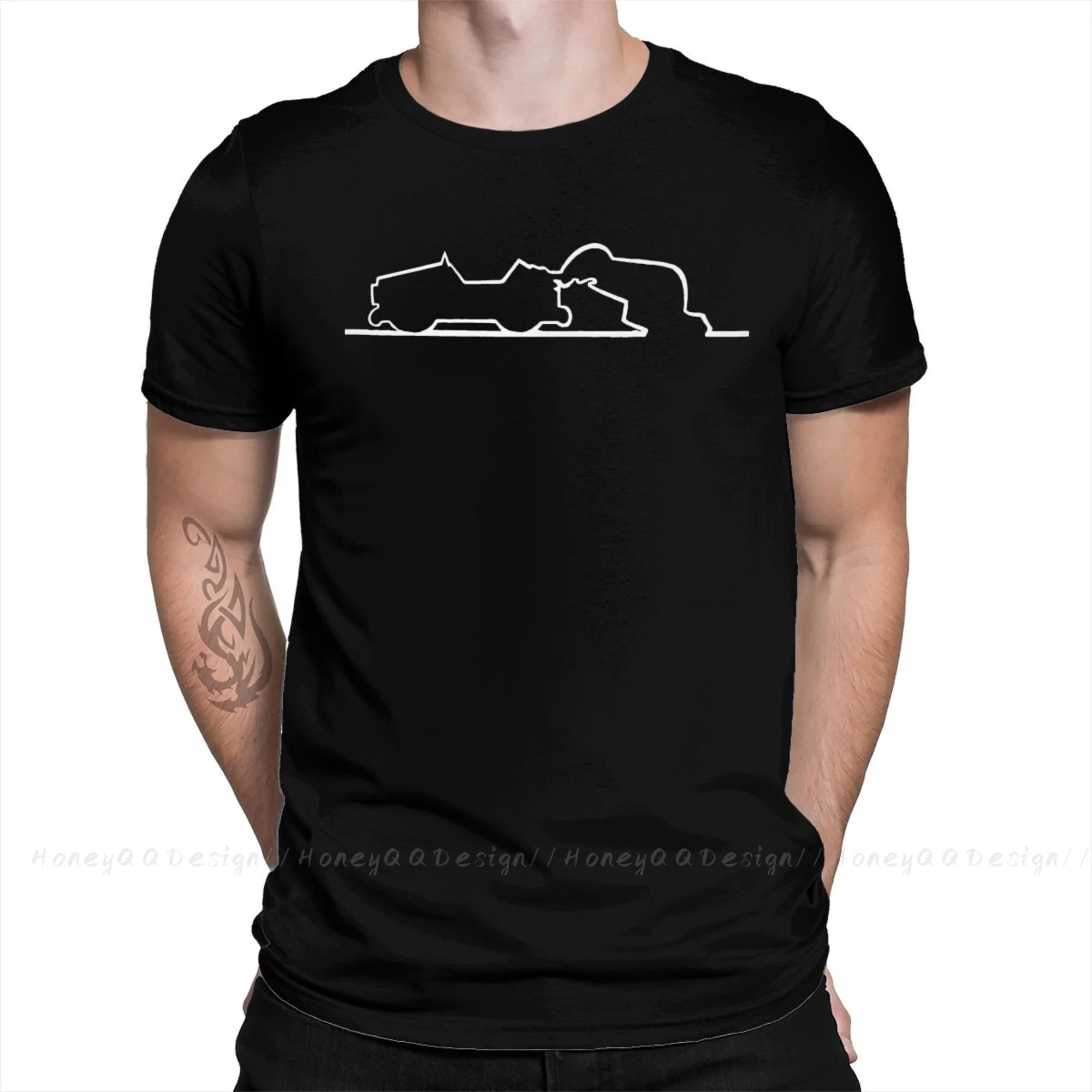 

Top Quality Clothing La Linea Funny Cartoon T-Shirt For Men Unisex Pushing Shirt Fashion Short Sleeve Oversize