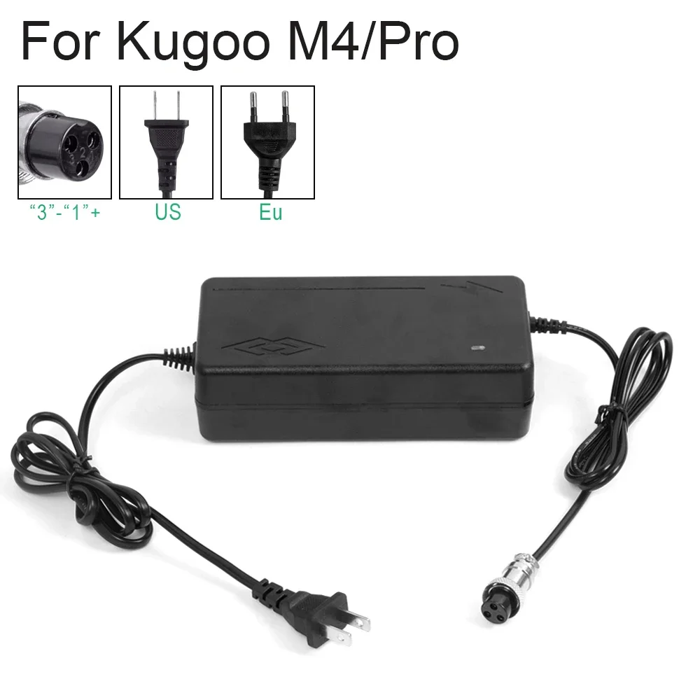 54.6V 2A バッテリー充電器 3 プロングジャック GX16 Kugoo M4