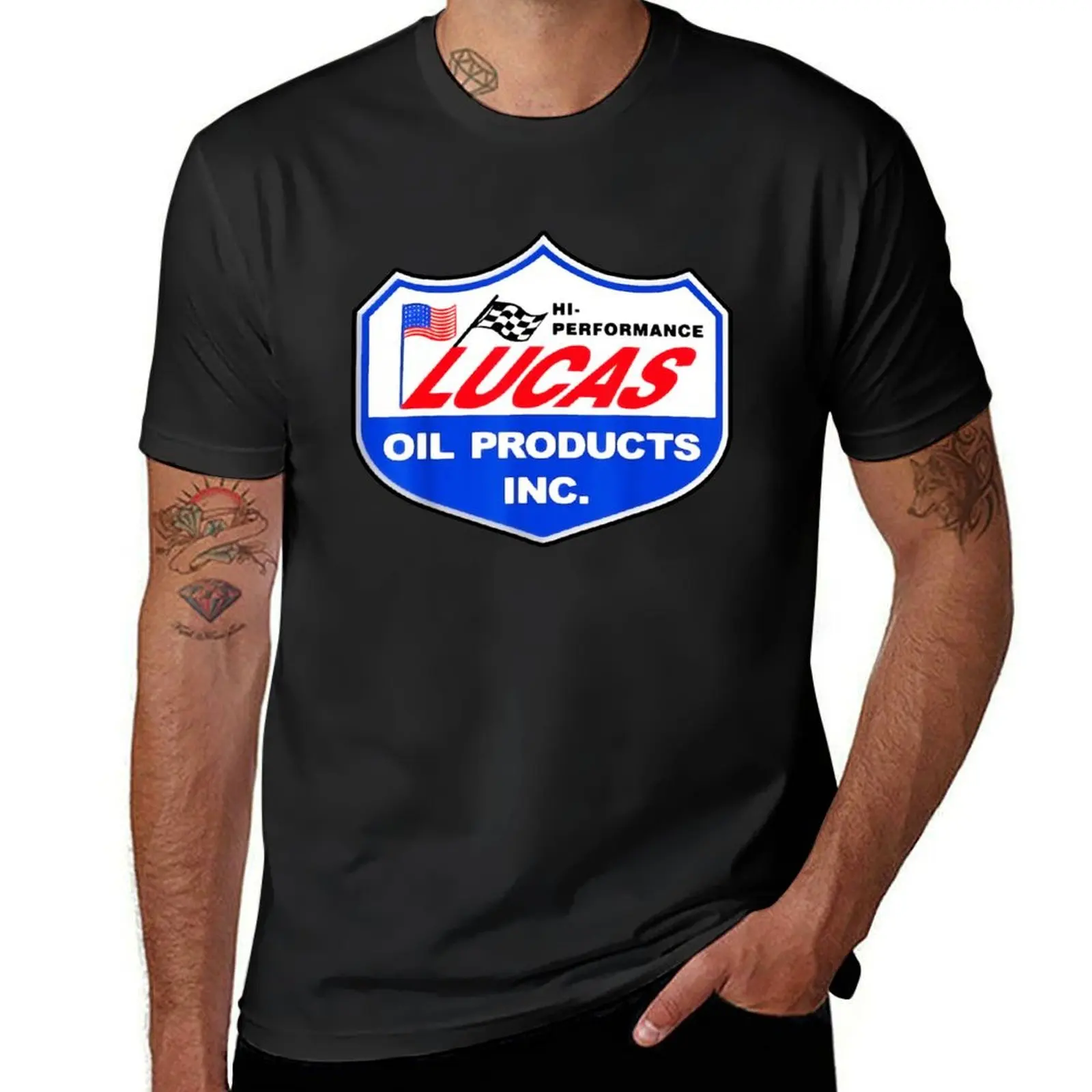 Lucas Oil Racing T-Shirt Blanks Plain Oversize Per Un Ragazzo T-Shirt Uomo