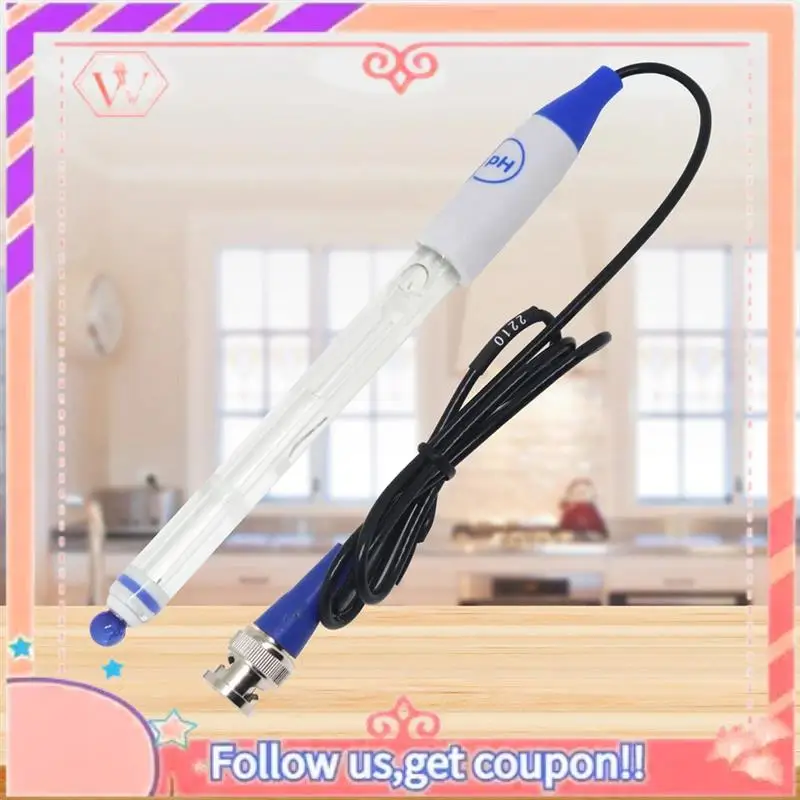Upgraded PH Replacement Probe Aquarium Hydroponic Laboratory Electrode PH Sensor Potential Test BNC Q9 Connector
