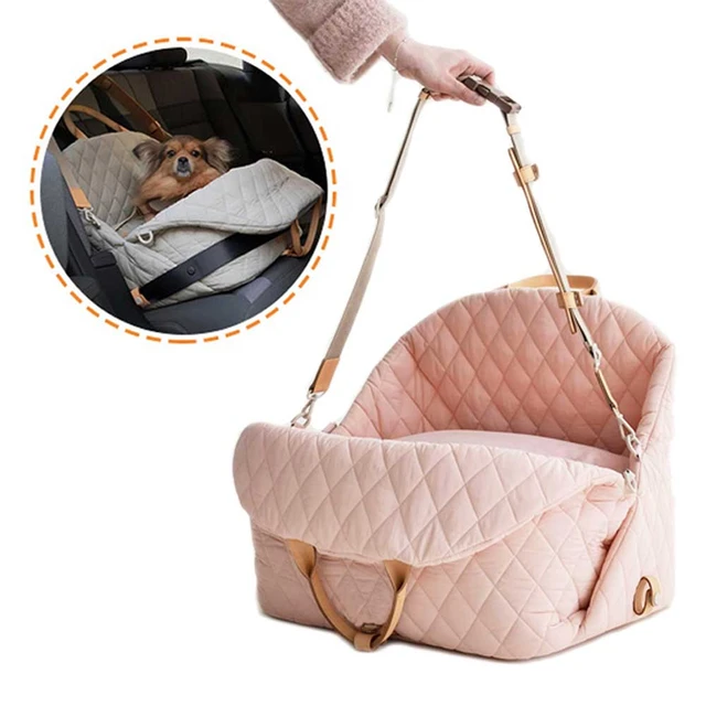 Luxury Designer Pet Cat Dog Carrier Handbag Travel Portable Leather 