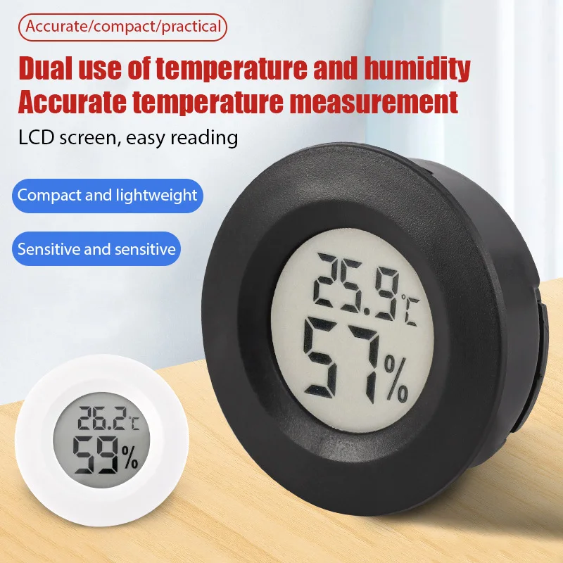 Digital LCD Indoor Convenient Temperature Sensor Humidity Meter Thermometer  Accurate Hygrometer Gauge Room Thermometers - AliExpress