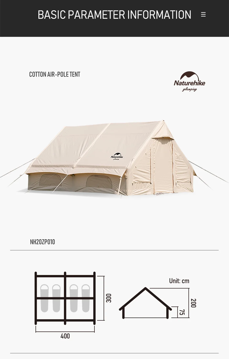 Палатка надувная Naturehike Air, 12,0 хлопок, на 5-8 человек | AliExpress