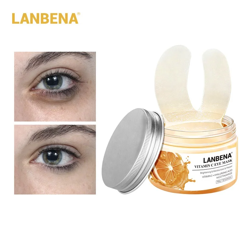 Lanbena Eye Mask Hyaluronic Acid Vc Retinol Eye Patches Remover Eye Bag