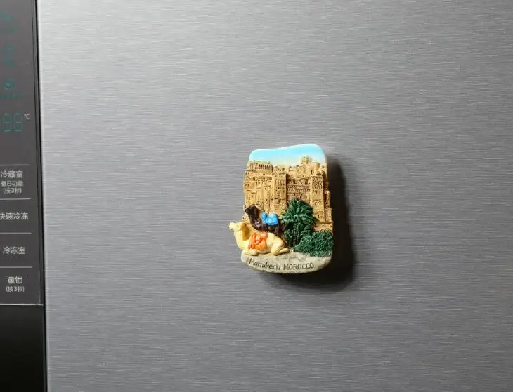 Description Picture 6 of itemMorocco 1 Pcs Marrakech Casablanca Old City Wall Hand-Painted 3D Fridge Magnets Souvenirs Refrigerator Magnetic Stickers