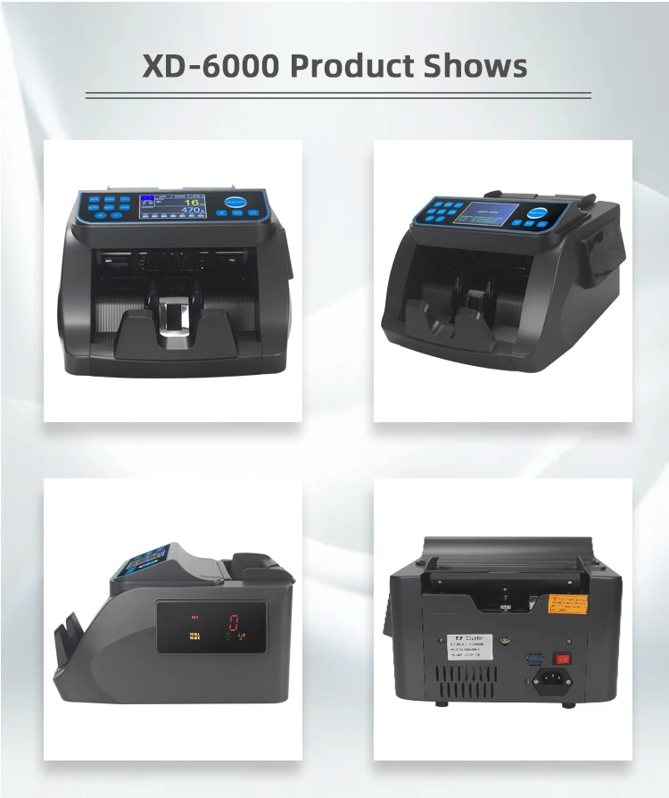 Description Picture 3 of itemPKR/EUR/INR/IQD Mix Value Money Counting Machine Fake Cash Bill Detector 6000E Banknote Counters