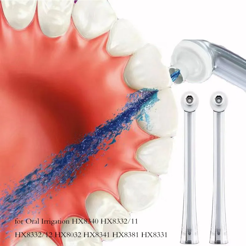 2pcs 구강 세정기 노즐 부품, HX8340 HX8341 HX8381 HX8331 전기 ..