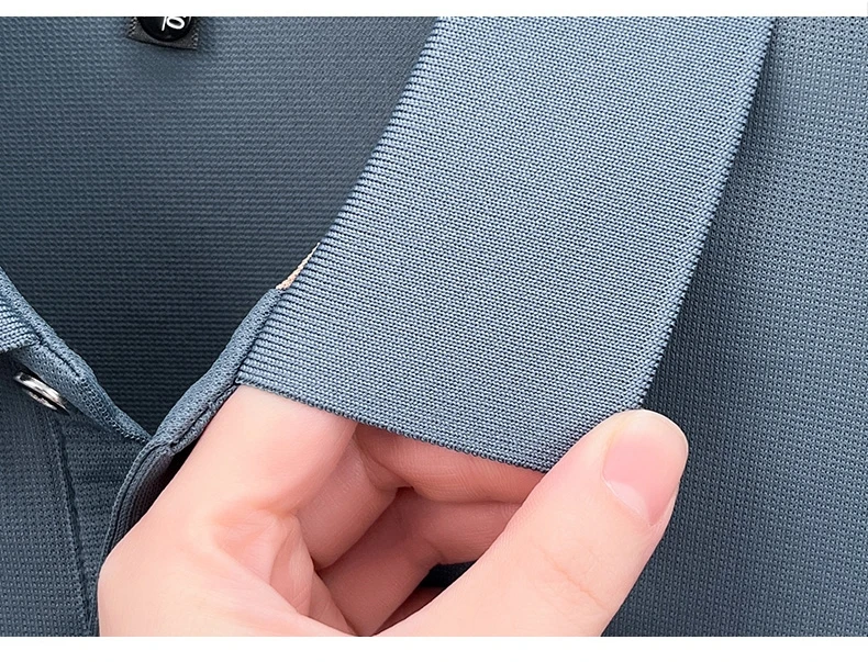 High end brand striped short sleeve polo shirt fashion exquisite letter embossed lapel casual comfortable breathable men T-shirt 26 S86ad91cf7deb4fb5a15597e80a5ad28eZ