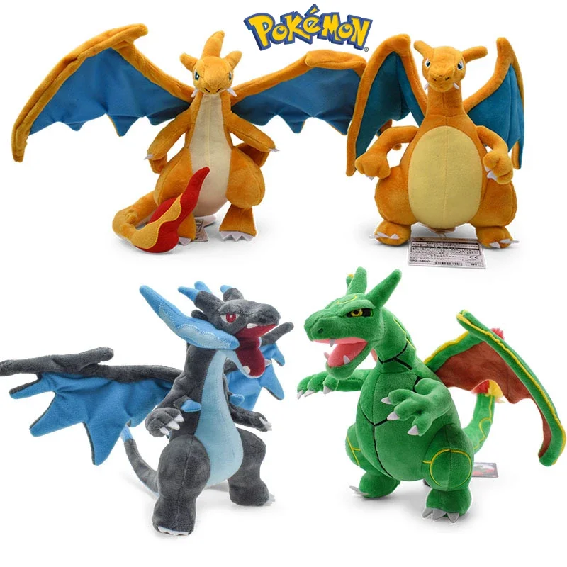 25Cm Pokemon Peluche Anime Figure Million Charizard Xy Rayquaza Slifer The Sky Dragon Peluche Bambole Giocattoli Per Bambini Regali