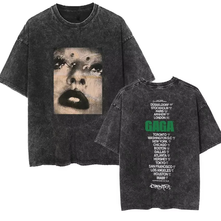 Vintage Washed Lady Gaga The Chromatica Ball Tour 2025 T