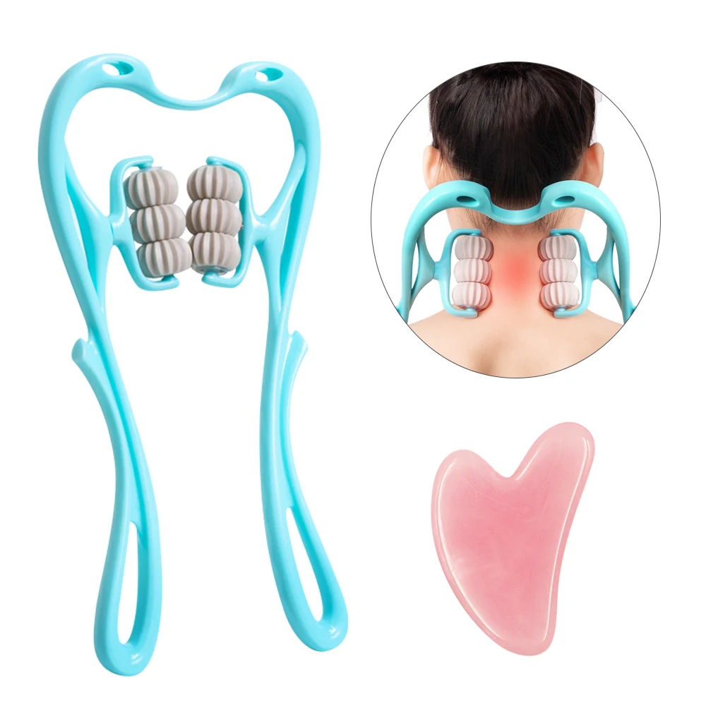 Manual Neck Massager Trigger Point Roller Massager Pain Relief Deep